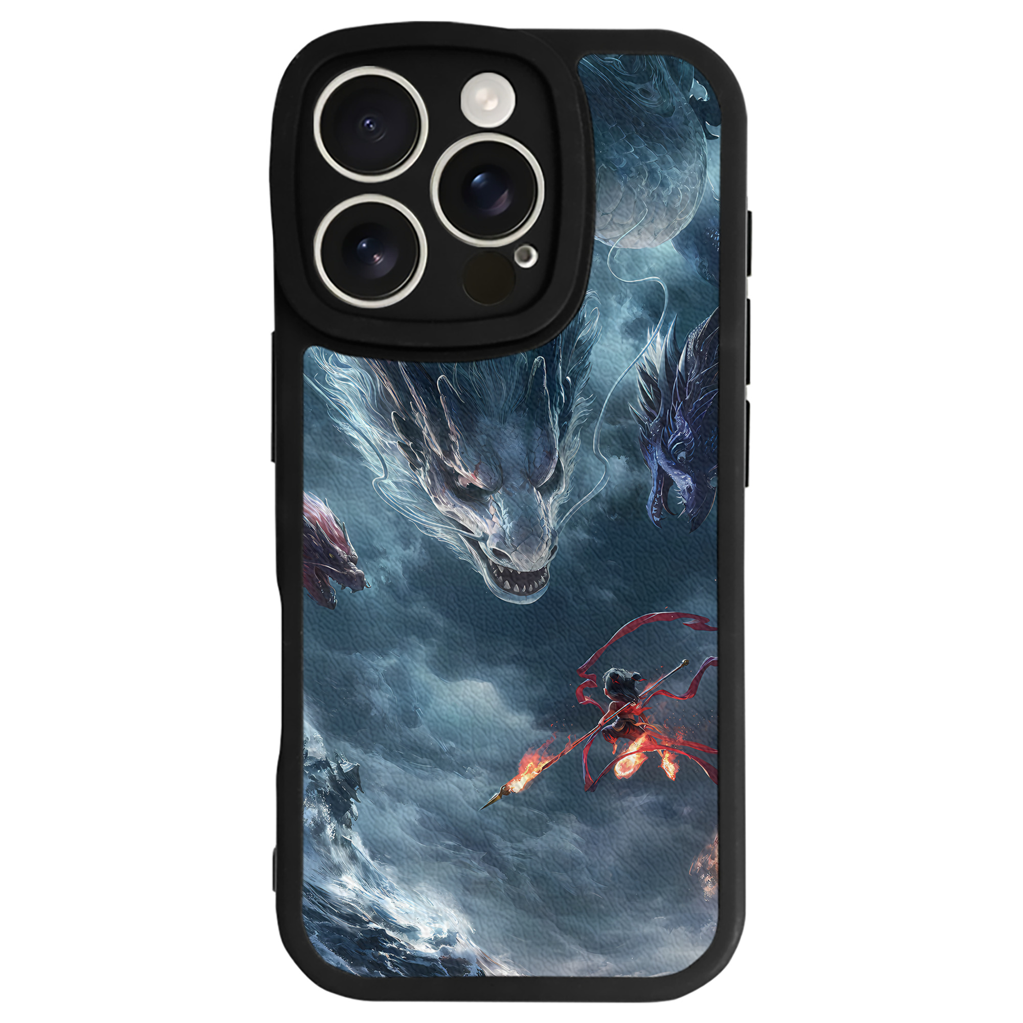 （画像用） Ne Zha 2 ナタ 魔童の大暴れ 【iPhone 16シリーズ対応】シリコンスマホケース（レザー調） 材質：シリコン